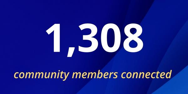 1308 community members connected