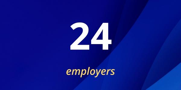 2023 annual report infographic StartupConnect Networking Fair 24 employers