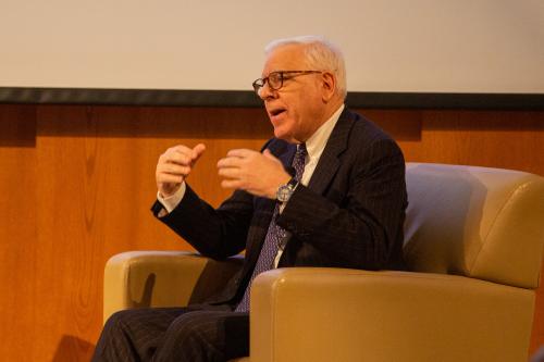 David Rubenstein speaks at the 2023 PEVC Conference